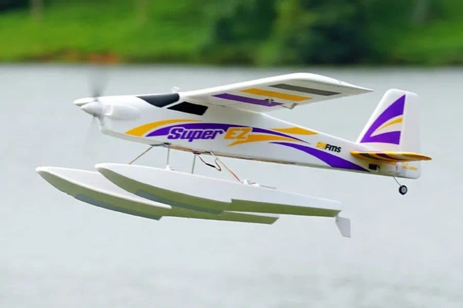 AVIAO FMS SUPER EZ V4 1.22M PNP W/FLOATS, REFLEX V3 FMS122PF-REFV3