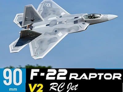 AVIAO FW F-22 90 RAPTOR V2 6S EDF PNP FJ31315P