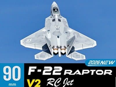 AVIAO FW F-22 90 RAPTOR V2 6S EDF PNP FJ31315P