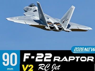 AVIAO FW F-22 90 RAPTOR V2 6S EDF PNP FJ31315P
