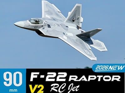 AVIAO FW F-22 90 RAPTOR V2 6S EDF PNP FJ31315P