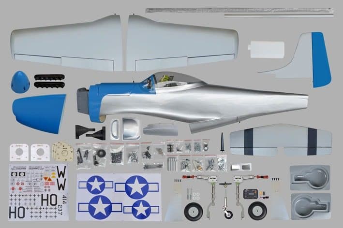 AVIAO PHOENIX P-51 MUSTANG 62" W/RETRACT 61-91 ARF V2 PH139