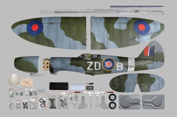 AVIAO PHOENIX SPITFIRE 55" 46-55 W/RETRACT ARF V2 PH225