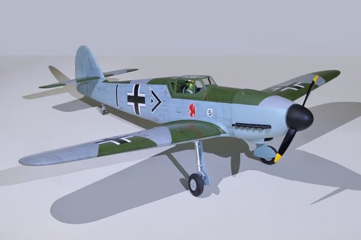 AVIAO PHOENIX MESSERCHMITT BF 109 77" 35CC W/RETRACT ARF V2 PH239