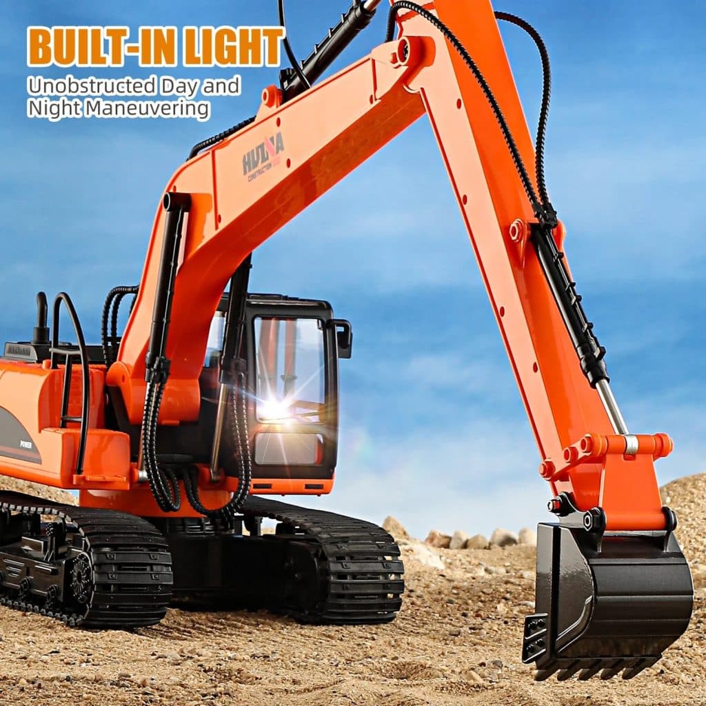 ESCAVADEIRA HUINA 1/14 con ESTEIRA 15CH LONG BOOM 1551