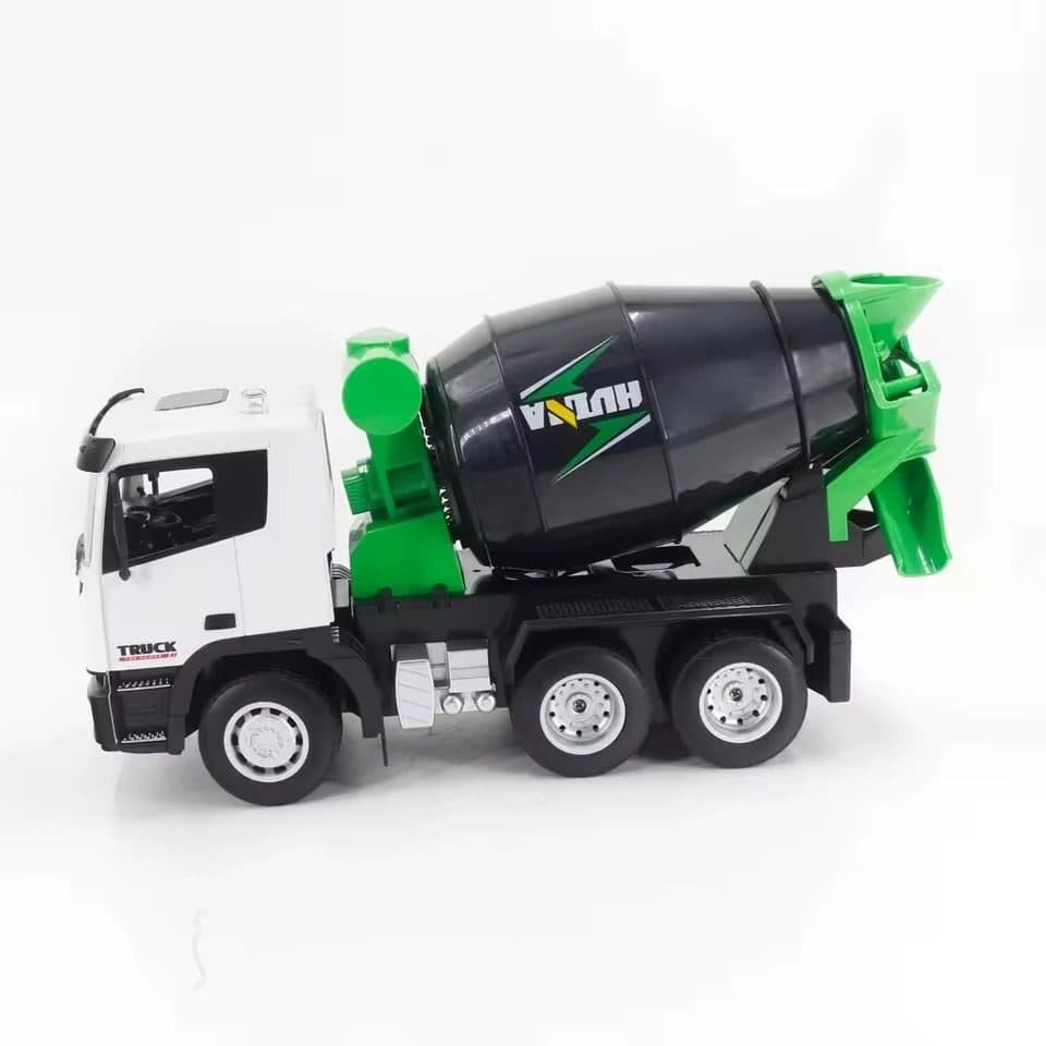 CAMINHAO HUINA 1/18 CONCRETO MIXER TRUCK 9CH 1557