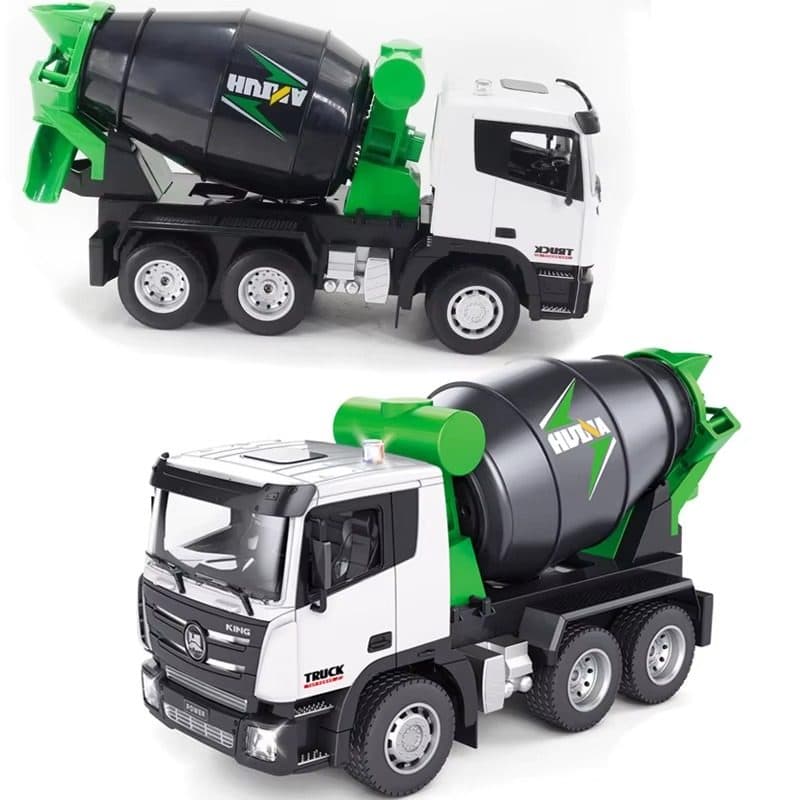 CAMINHAO HUINA 1/18 CONCRETO MIXER TRUCK 9CH 1557