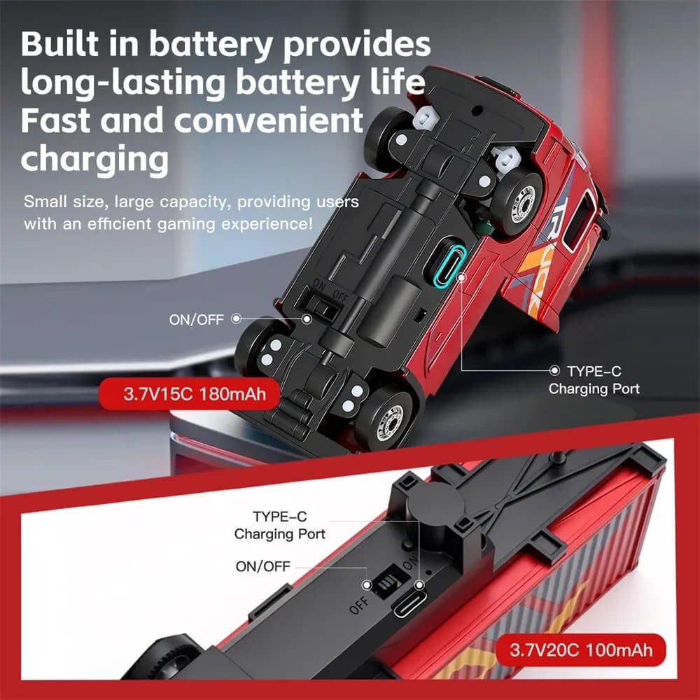 CAMINHAO WLTOYS 1/64 SCANIA W/TRAILER RED 6408