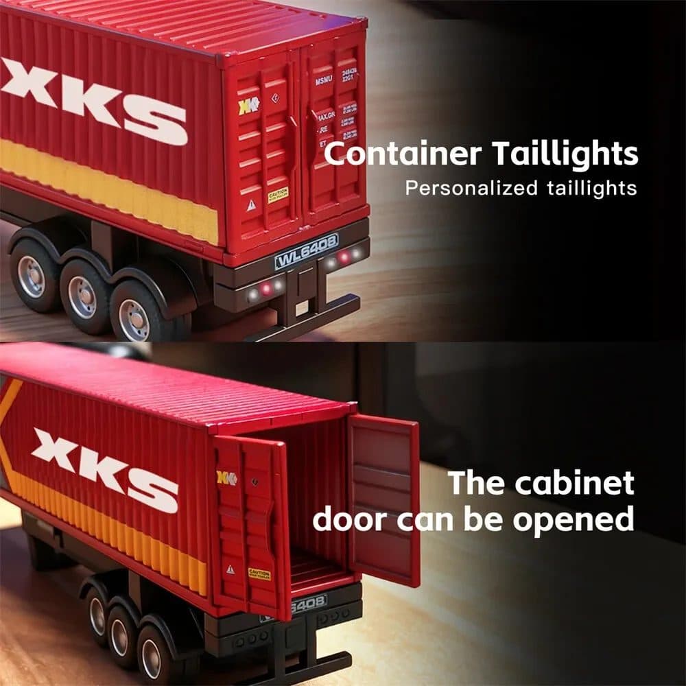 CAMINHAO WLTOYS 1/64 SCANIA W/TRAILER RED 6408