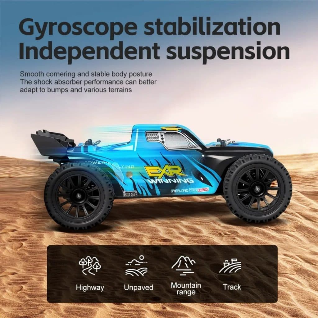CARRO WLTOYS 1/24 EXR WINNING 30KM 2WD BLUE 244018