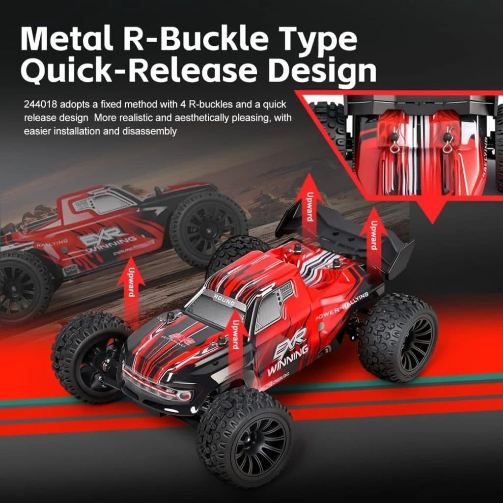 CARRO WLTOYS 1/24 EXR WINNING 30KM 2WD RED 244018