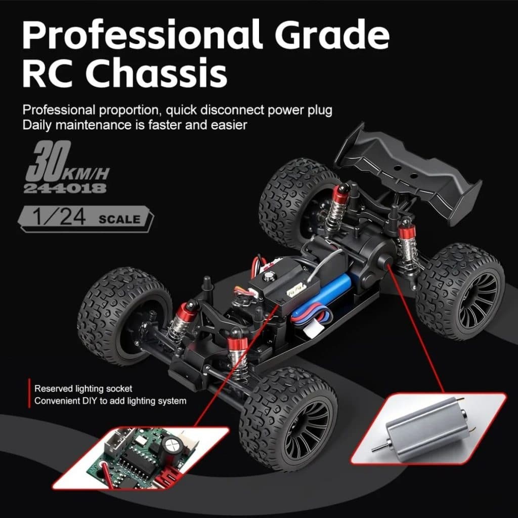 CARRO WLTOYS 1/24 EXR WINNING 30KM 2WD RED 244018