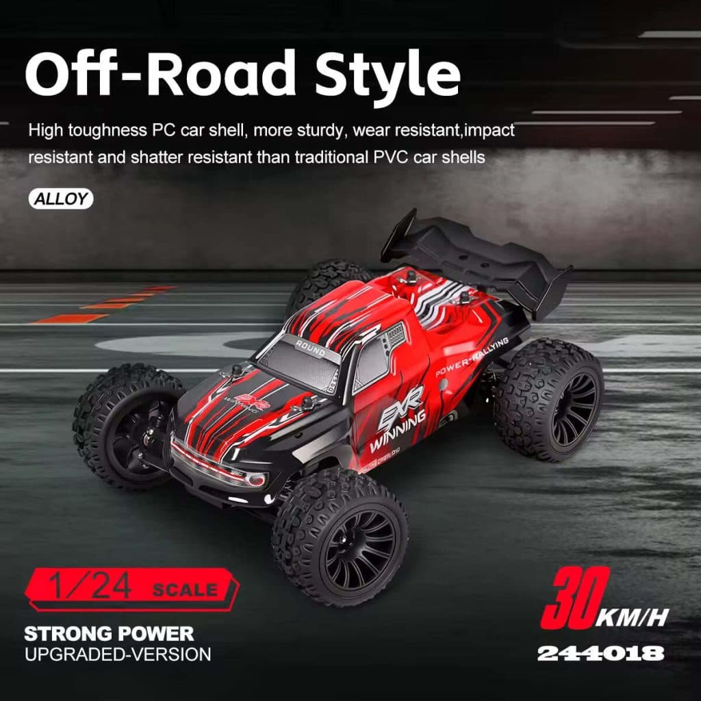 CARRO WLTOYS 1/24 EXR WINNING 30KM 2WD RED 244018