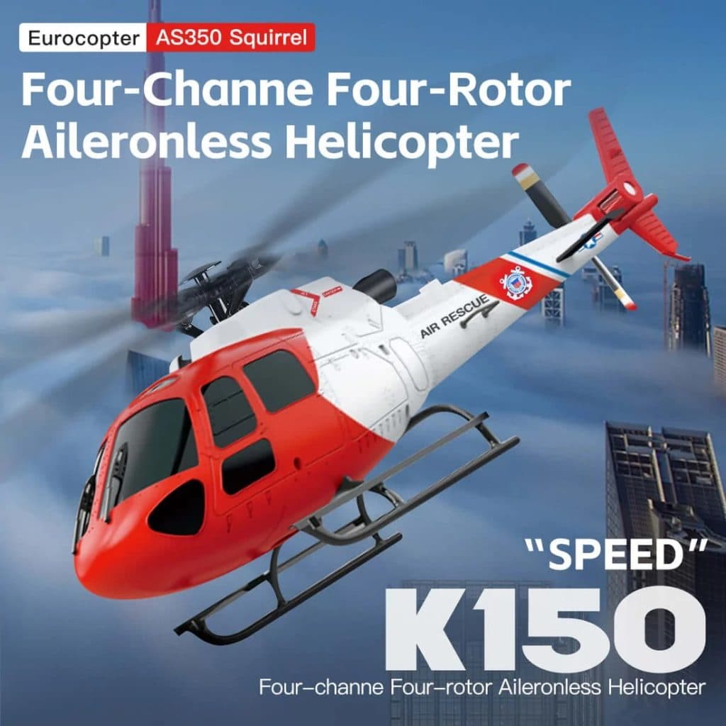 HELICOPTERO WLTOYS FLYBARLESS 4CH 3BLADE K150