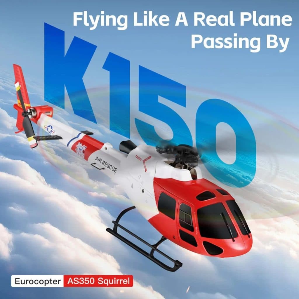 HELICOPTERO WLTOYS FLYBARLESS 4CH 3BLADE K150