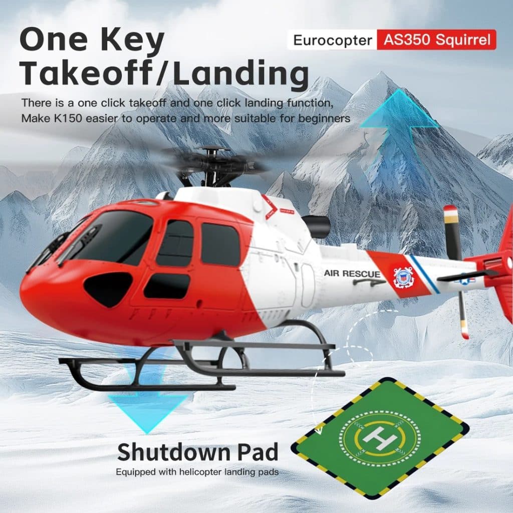 HELICOPTERO WLTOYS FLYBARLESS 4CH 3BLADE K150