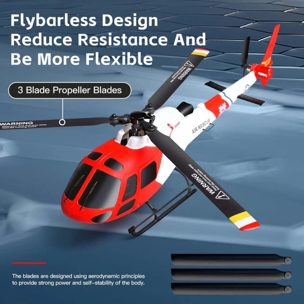 HELICOPTERO WLTOYS FLYBARLESS 4CH 3BLADE K150