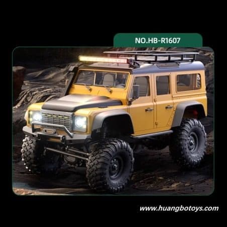 CARRO HB TOYS 1/16 JEEP DEFENDER 10KM 4WD YELLOW HB-R1607