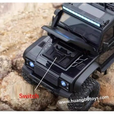 CARRO HB TOYS 1/16 JEEP DEFENDER 10KM 4WD BLACK HB-R1608