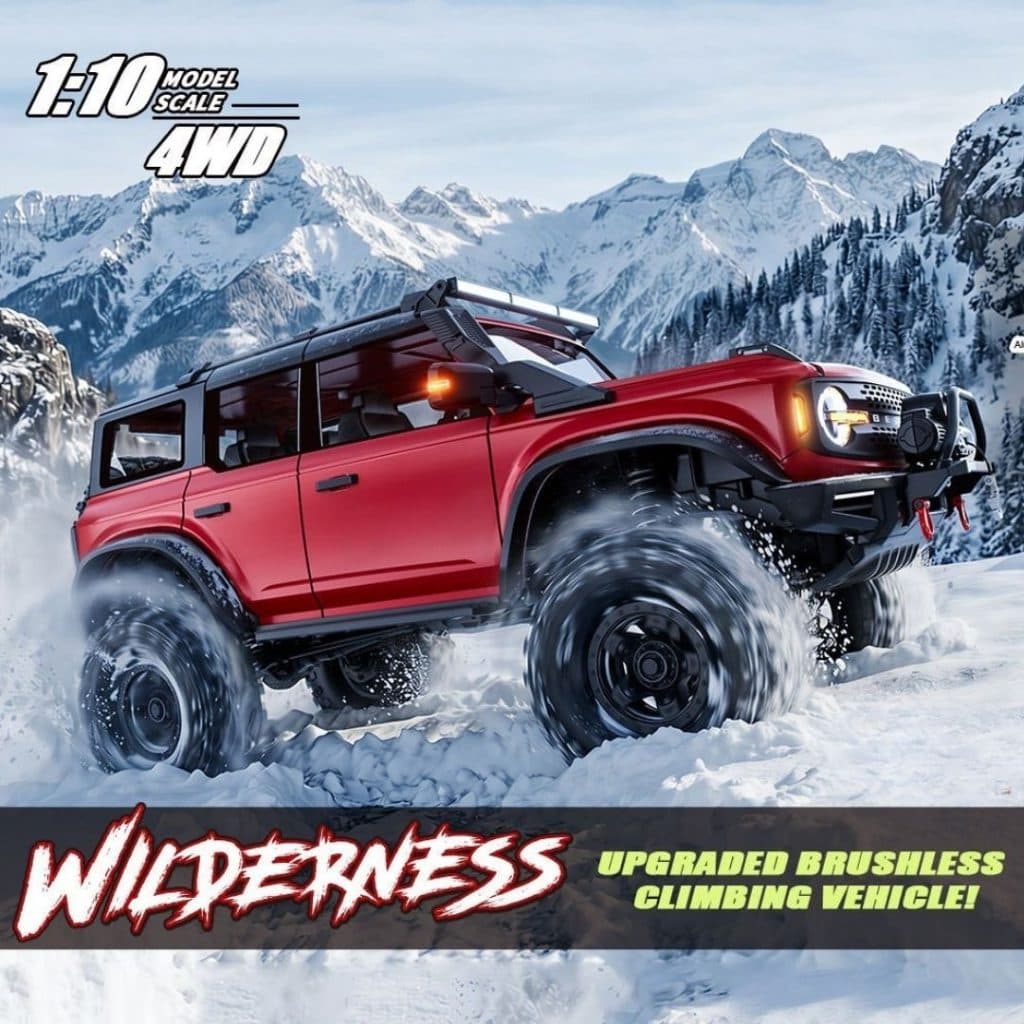CARRO HB TOYS 1/10 JEEP BELUGA BRONCO 18KM 4WD RED HB-R1002-2
