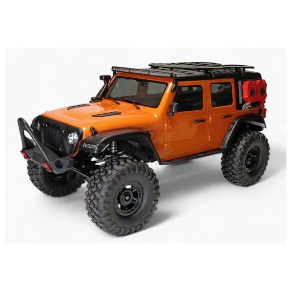 CARRO HB TOYS 1/10 JEEP RUBICON 18KM 4WD ORANGE HB-R1012-2