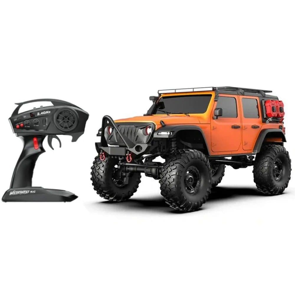 CARRO HB TOYS 1/10 JEEP RUBICON 18KM 4WD ORANGE HB-R1012-2