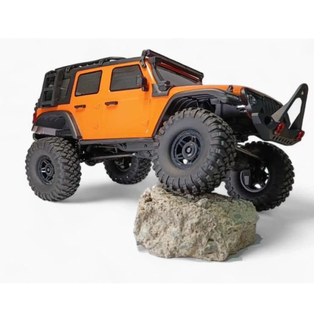 CARRO HB TOYS 1/10 JEEP RUBICON 18KM 4WD ORANGE HB-R1012-2