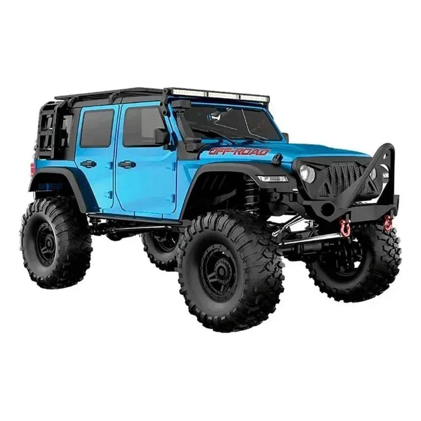 CARRO HB TOYS 1/10 JEEP RUBICON 18KM 4WD BLUE HB-R1013-2