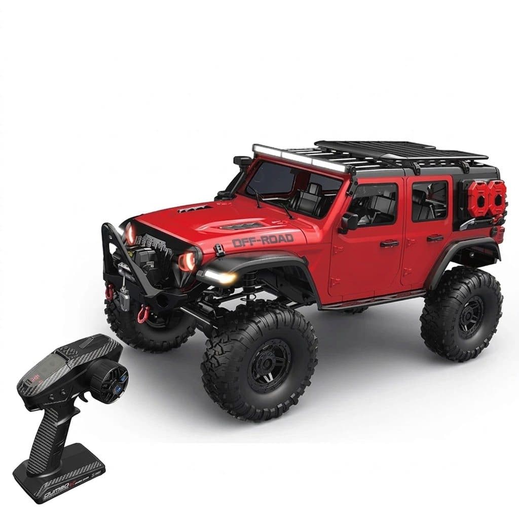 CARRO HB TOYS 1/10 JEEP RUBICON 18KM 4WD RED HB-R1014-2