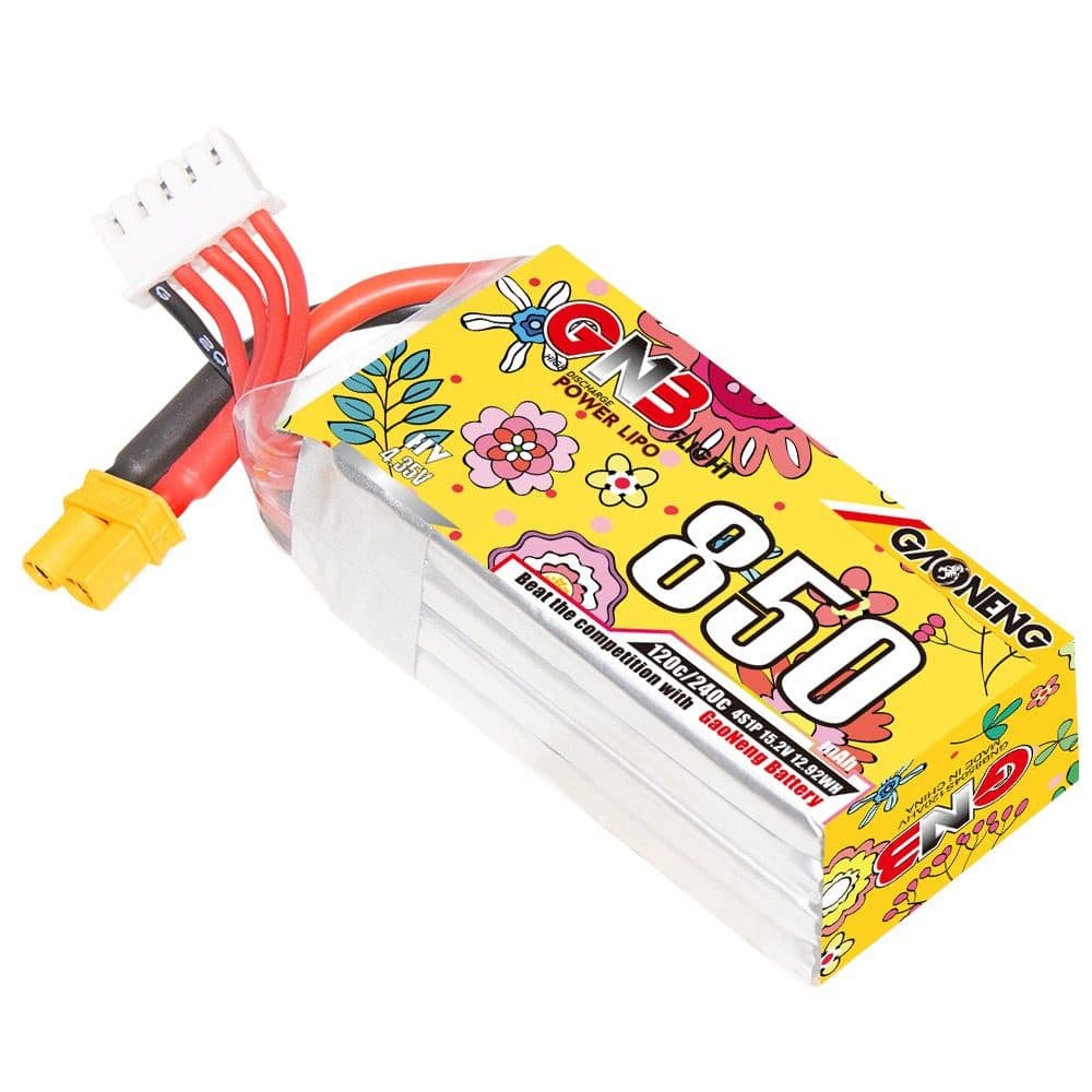 Batería GNB 15.2V 850MAH 120C 4S LIHV LIPO XT30