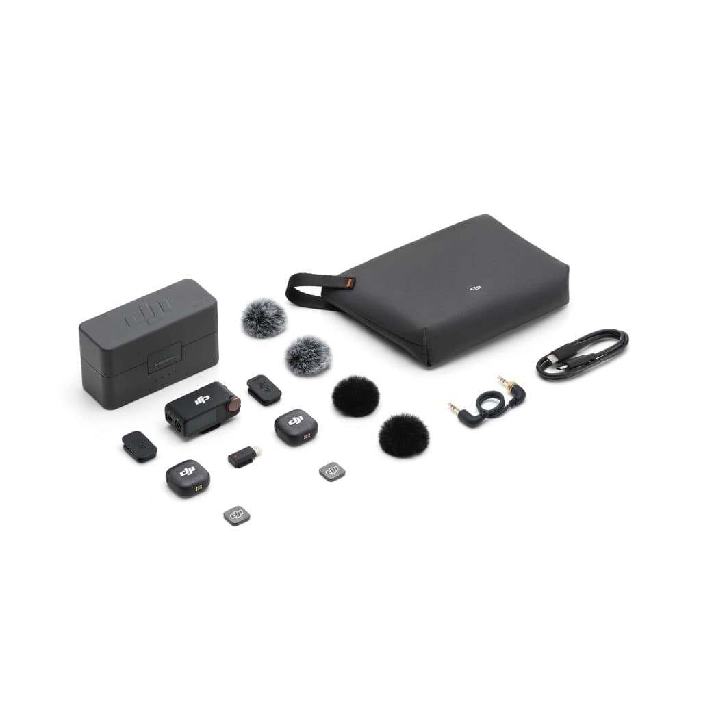 Micrófono DJI MIC 3 (2 TX + 1 RX + CHARGING CASE) ANATEL