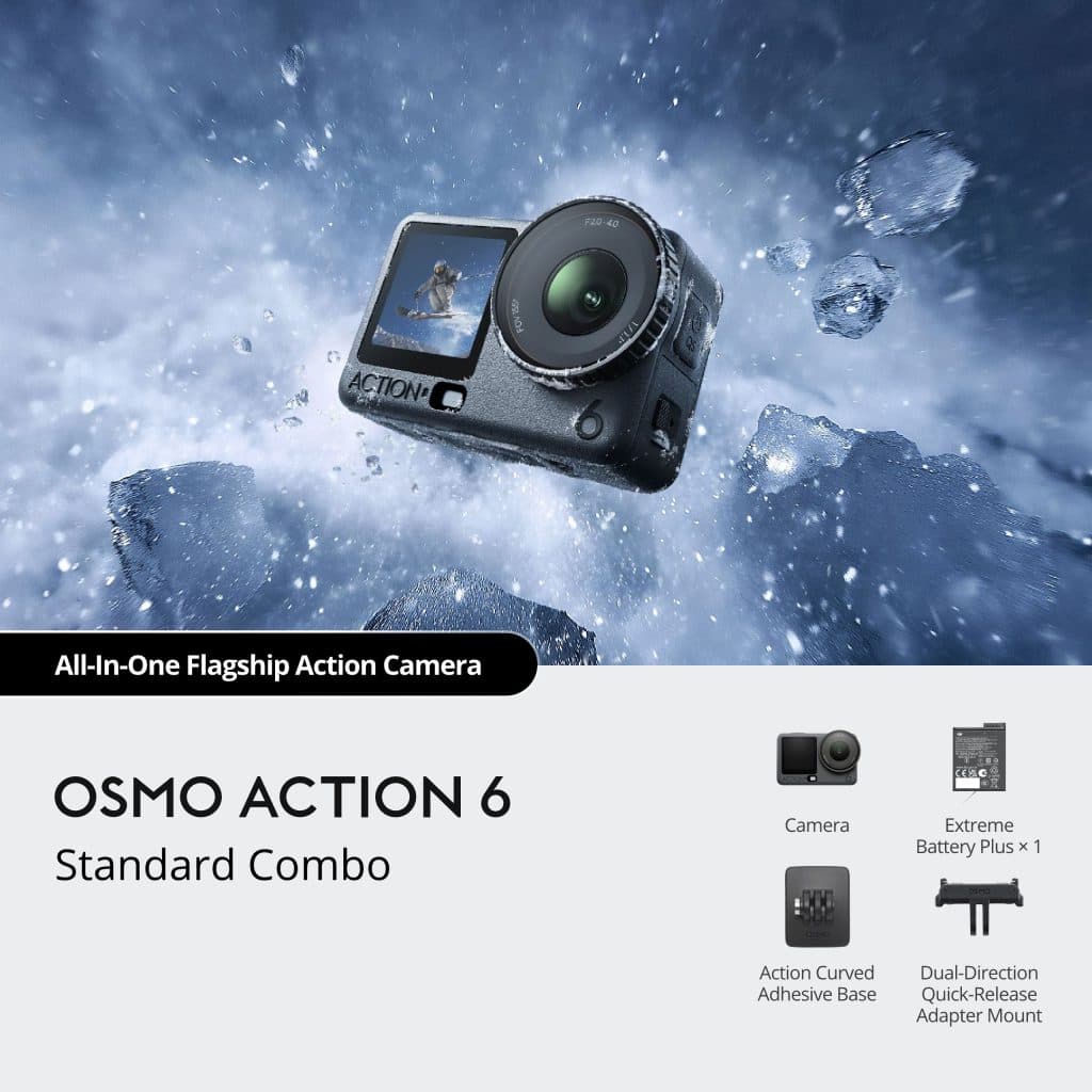 Cámara DJI OSMO ACTION 6 STANDARD COMBO ANATEL
