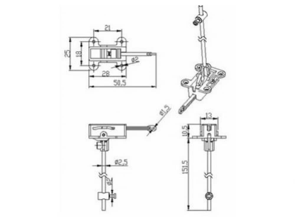 TREM RETRATIL GWS GWRGP003 2.5MM WIRE